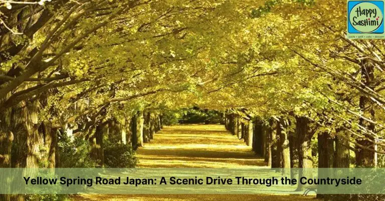 yellow spring road japan
