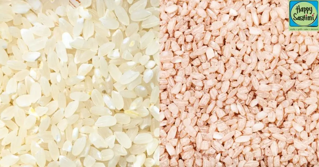 White vs Brown Medium Grain Rice